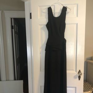 BCBG Maxazria Black Gown, Open Back